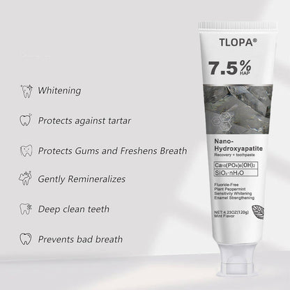 🔥 Final Day 75% OFF 🔥- Official Store💎 Fluoride-Free Hydroxyapatite Toothpaste